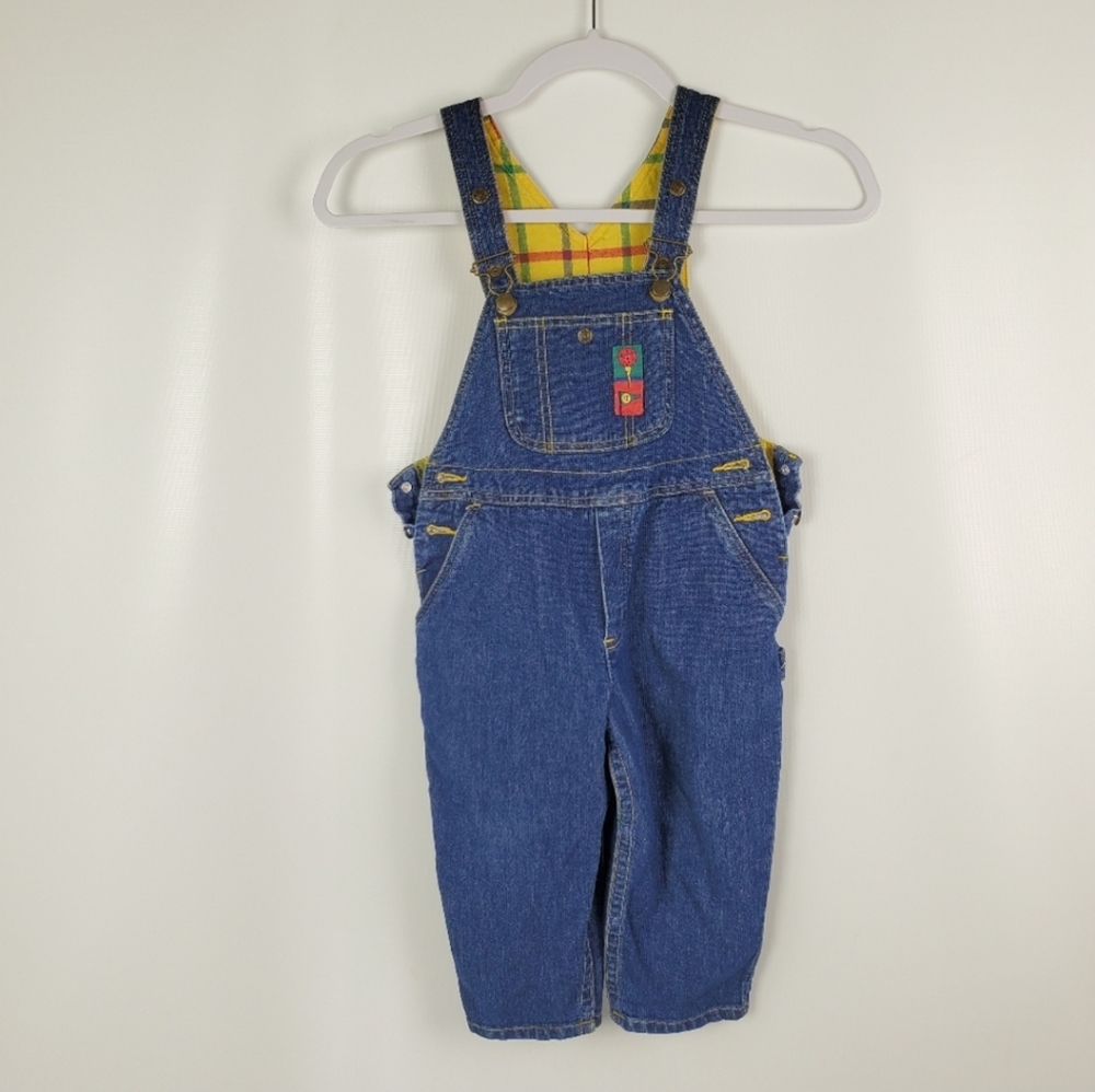 GYMBOREE Vintage 100% Cotton Overalls Sz Small